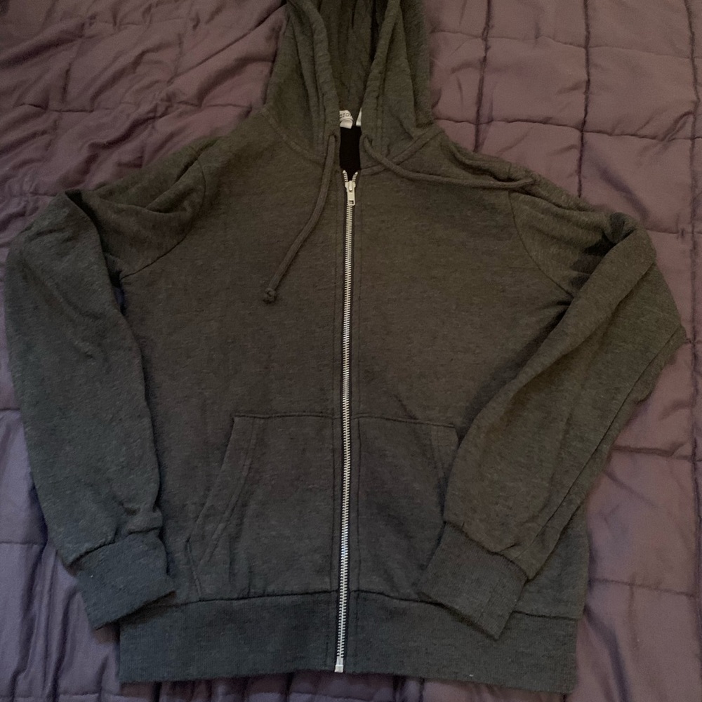 Charcoal Zip Up Hoodie